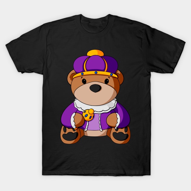 Royal Teddy Bear T-Shirt by Alisha Ober Designs